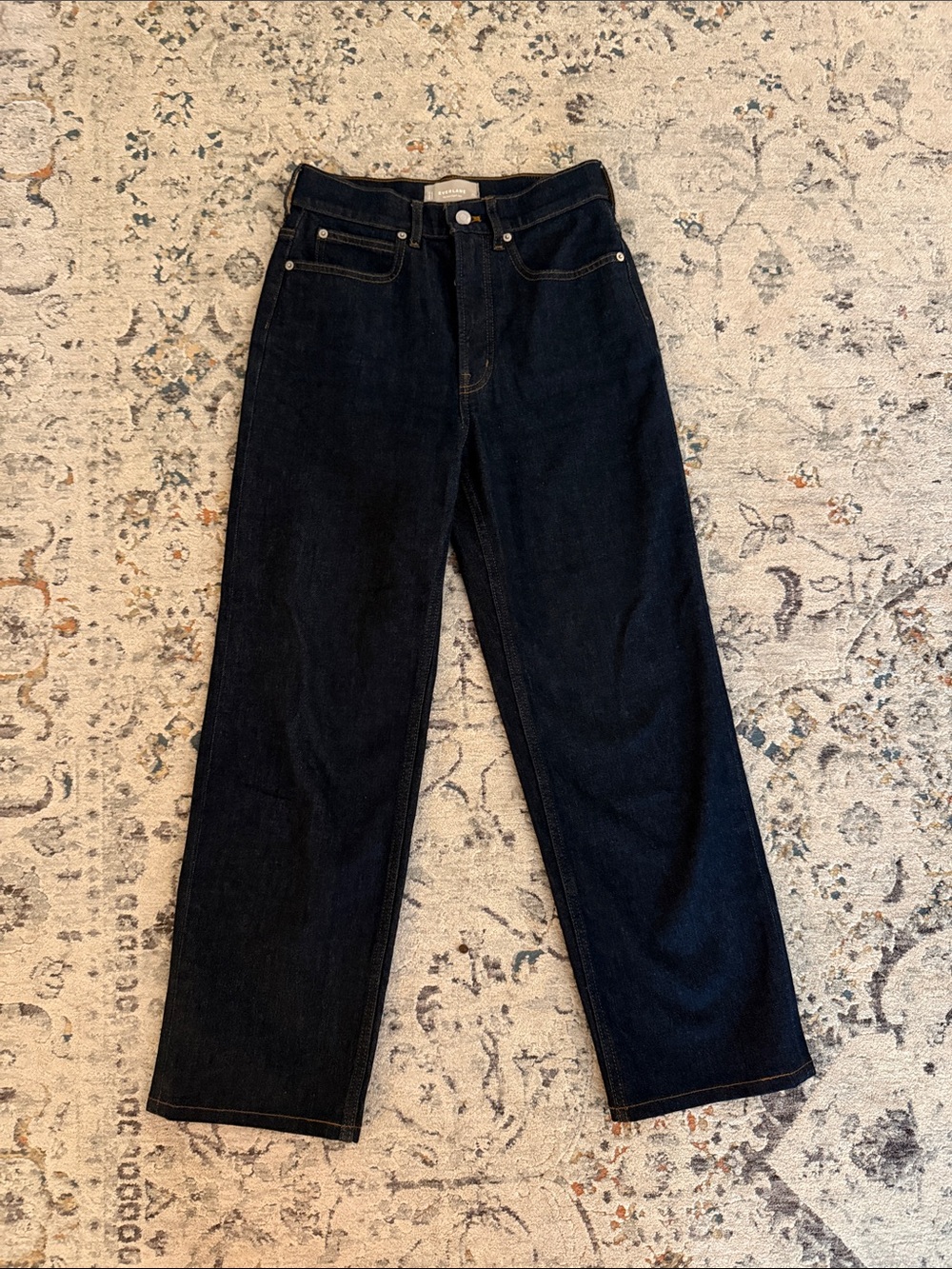 Everlane Way High Jeans in Dark Indigo